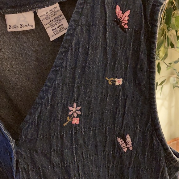 Bobbie Brooks denim button up vest XL 16-18 - Picture 8 of 13